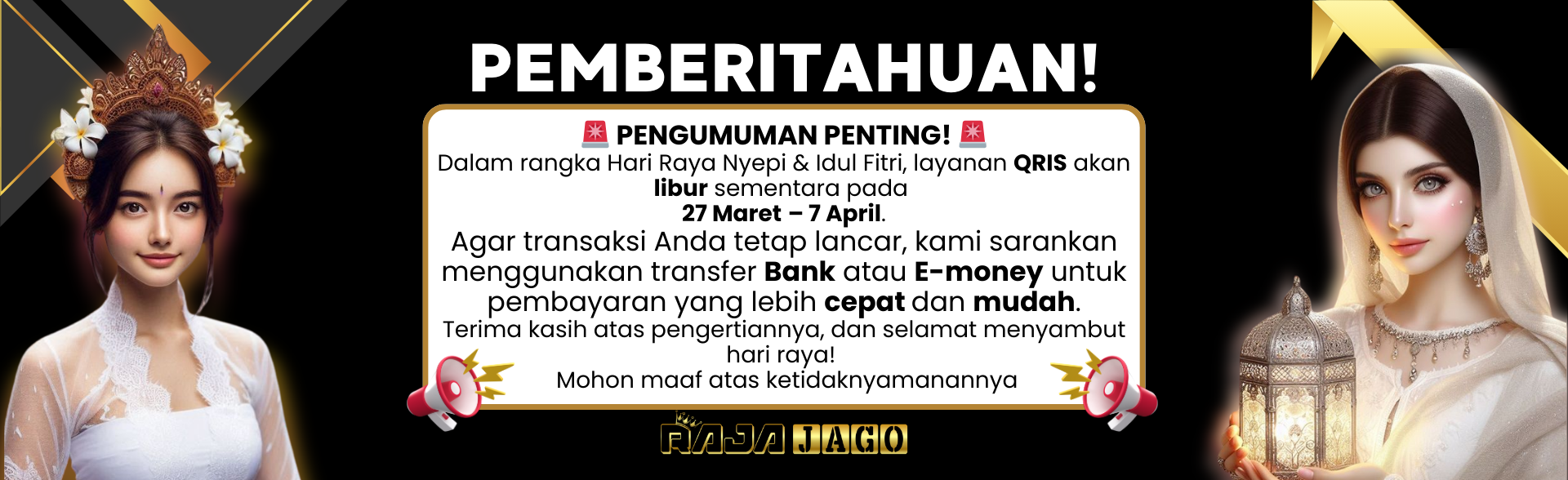 QRIS SEMENTARA TIDAK DAPAT DIGUNAKAN